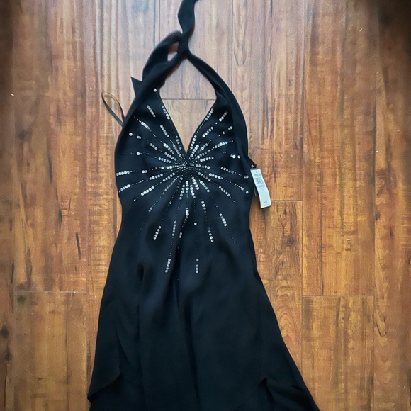 BCBG Chiffon Halter Dress - Picture 1 of 2